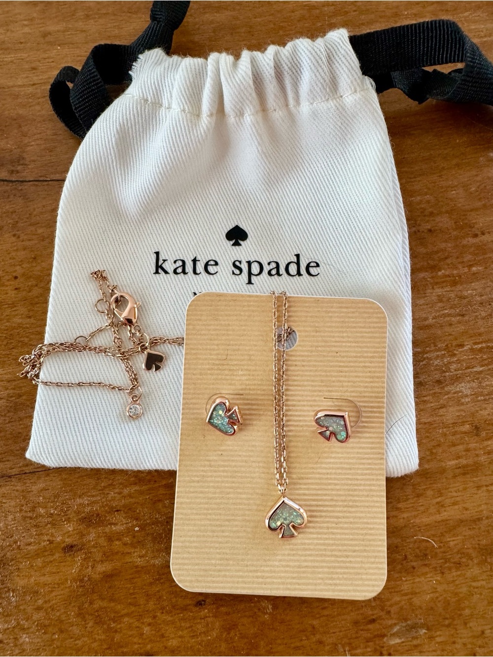 Kate spade earrings and necklace set.